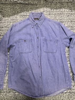 Classic Men's Lavender Denim Shirt - Chaus Sport